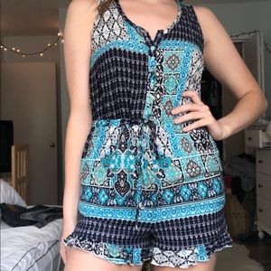 Altar’d State Button-up Romper